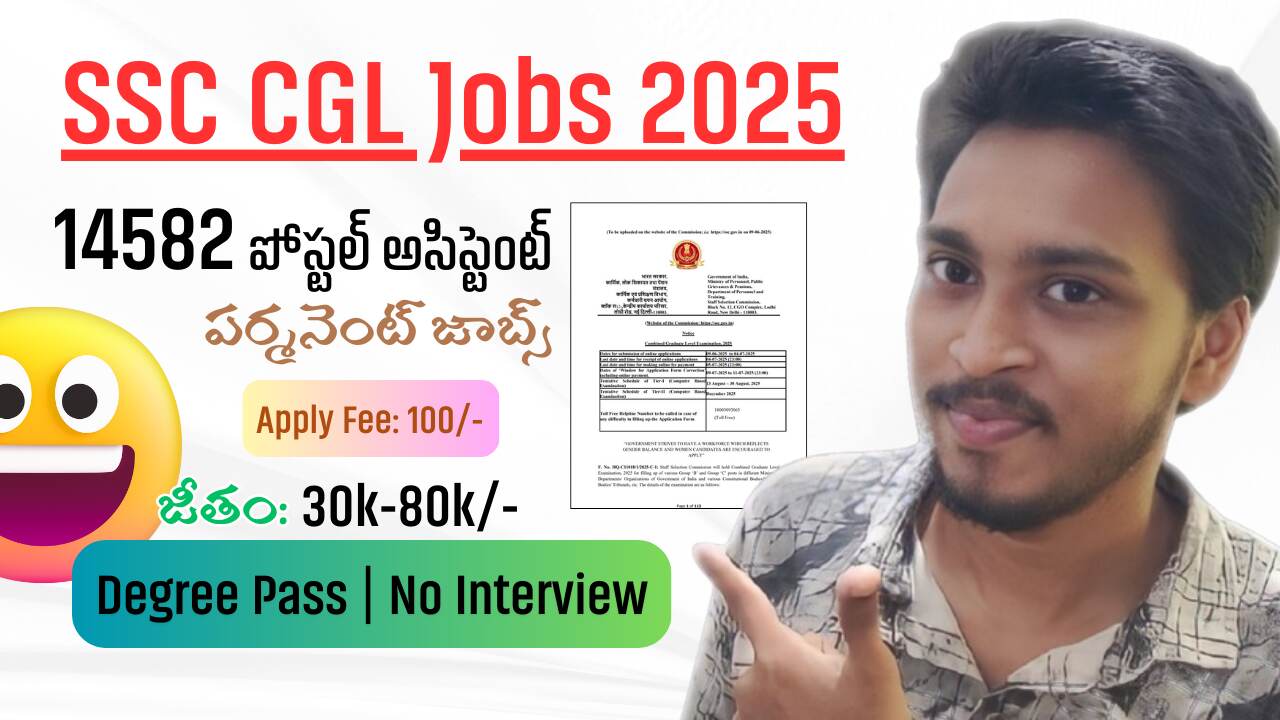 SSC CGL Notification 2025 Job posts